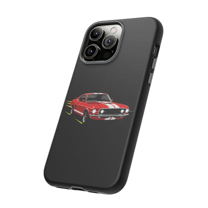 Red Muscle Car Phone Case – Classic Car Racing Tough Protective Case
