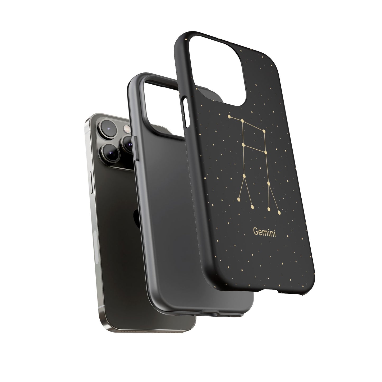 Gemini Zodiac Constellation Phone Case – Luxe Gold Celestial Cover