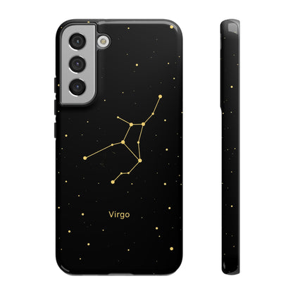 Virgo Zodiac Constellation Phone Case – Luxe Gold Celestial Cover