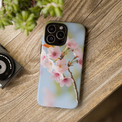 Cherry Blossom Phone Case – Pink Floral Tough Case (iPhone, Samsung Galaxy, Pixel)