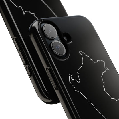 Peru Outline Phone Case – Minimal Country Map Tough Case (iPhone, Samsung, Pixel)