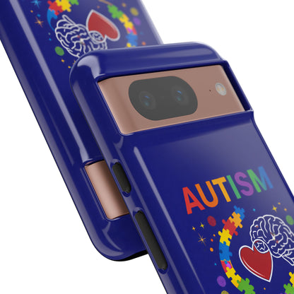 Autism Awareness Tough Case – "Love Connects All Pieces" Phone Case for Iphone, Samsung Galaxy and Pixel