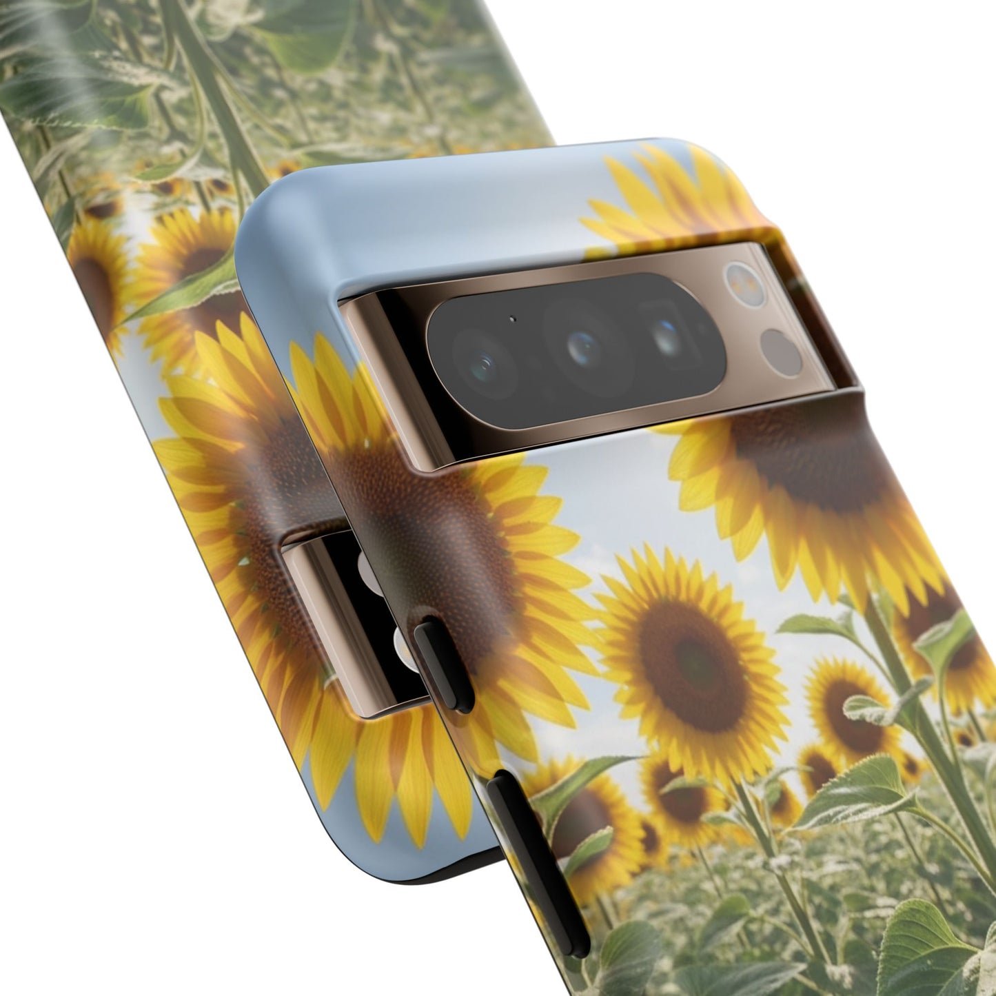 Sunflower Field Phone Case | Golden Hour Floral Aesthetic | Bright Summer Tough Case