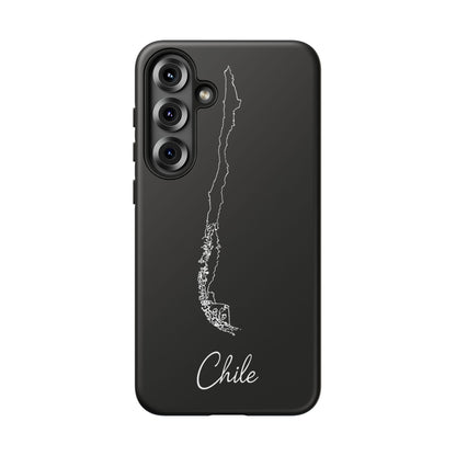 Chile Outline Phone Case – Minimal Country Map Tough Case (iPhone, Samsung, Pixel)