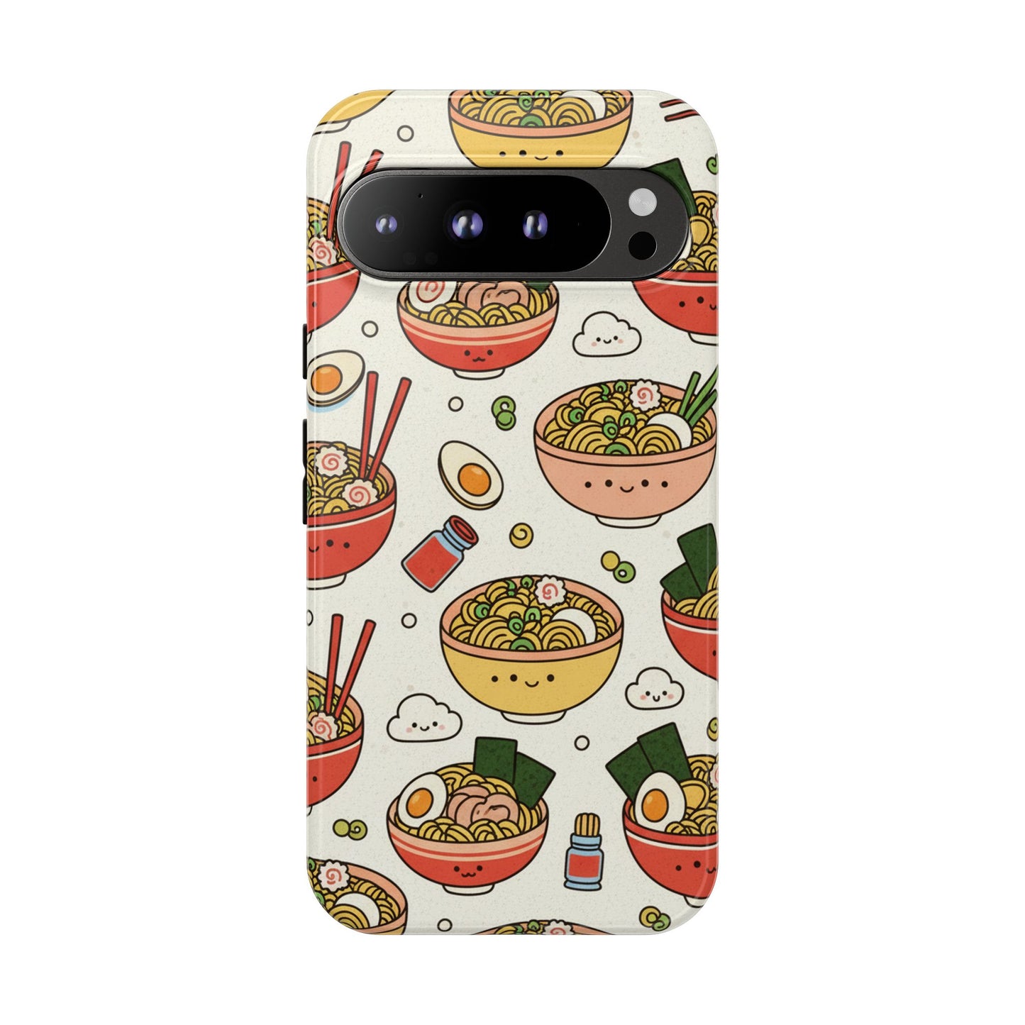 Kawaii Ramen Phone Case – Cute Japanese Food Pattern | Noodle Bowl Aesthetic Case