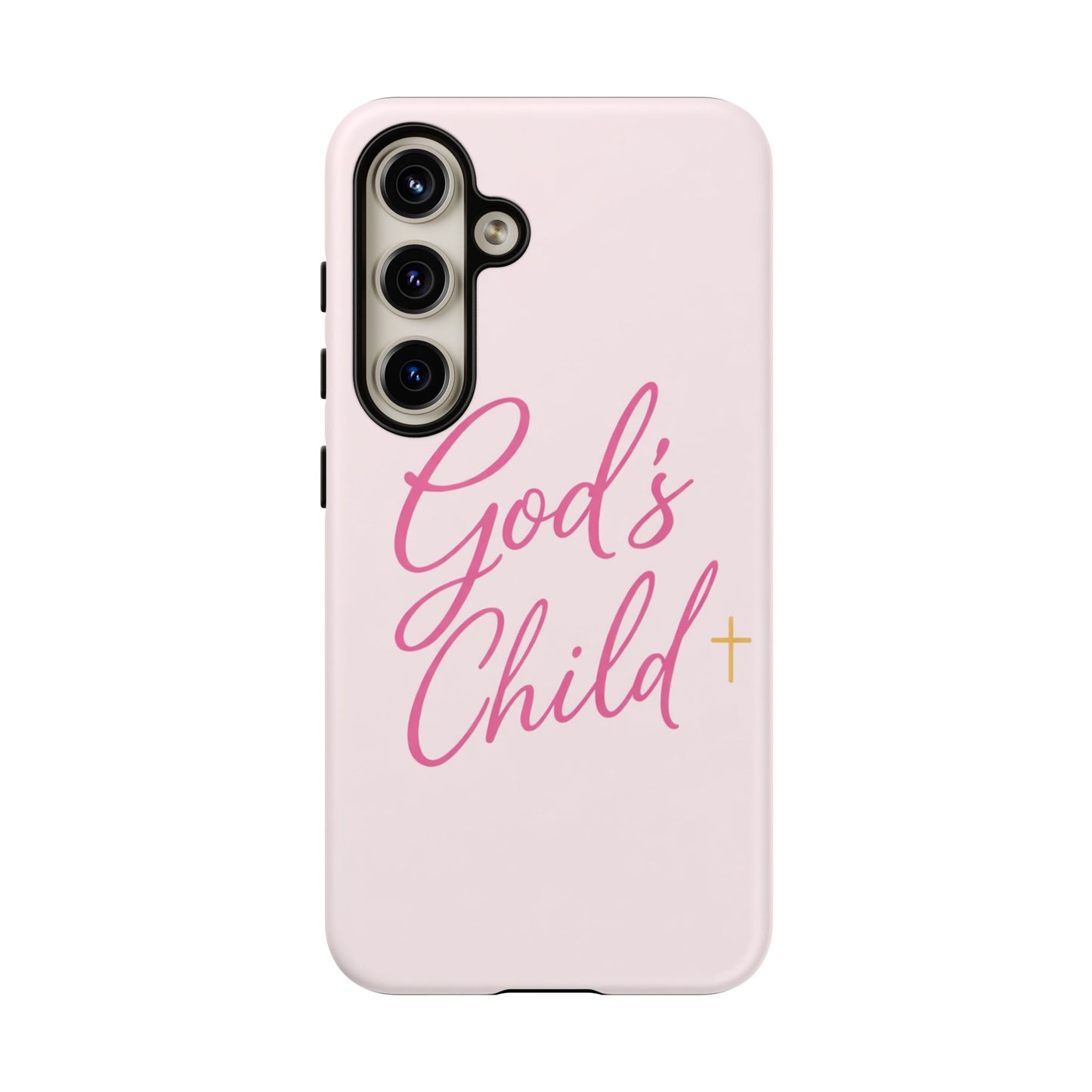 Gods Child Phone Case Christian Pink Aesthetic Tough iPhone Case