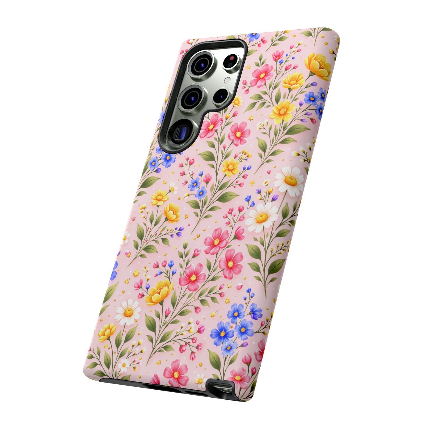 Wildflower Floral Phone Case Vintage Spring Meadow Tough Cover