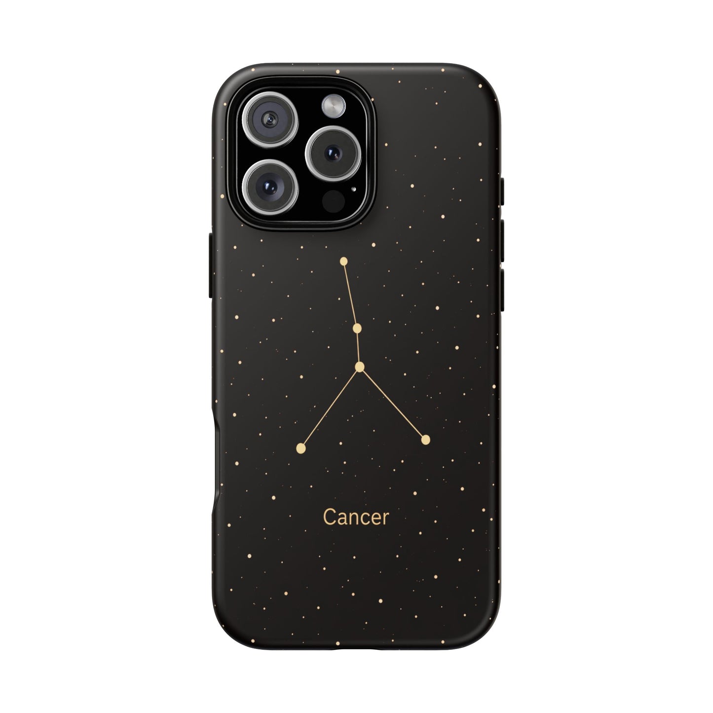 Cancer Zodiac Constellation Phone Case – Luxe Gold Celestial Cover