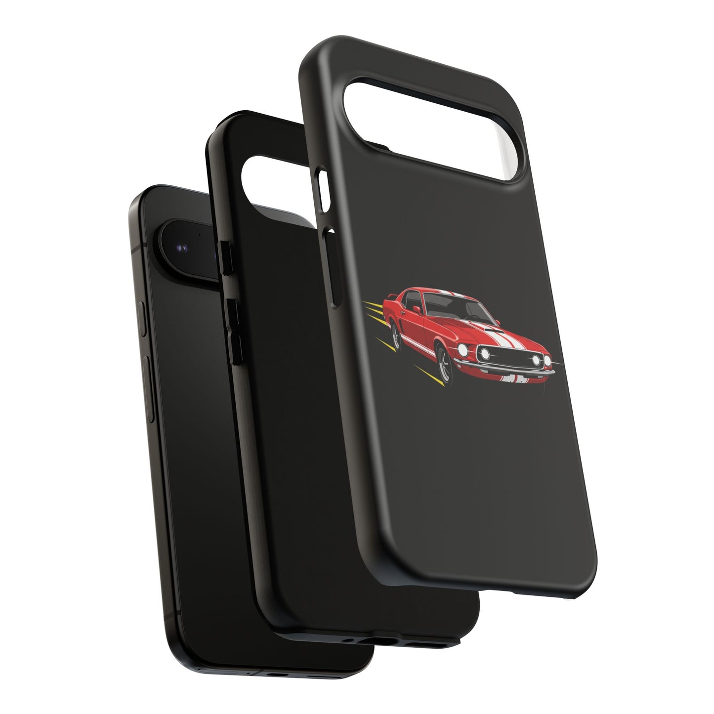 Red Muscle Car Phone Case – Classic Car Racing Tough Protective Case