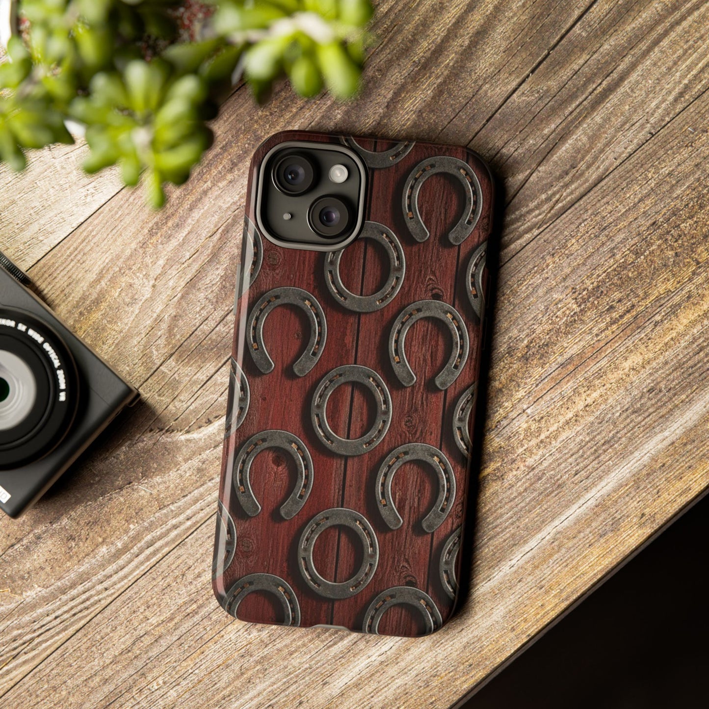 Rustic Horseshoe Western Phone Case – Cowboy Country Ranch Tough Case