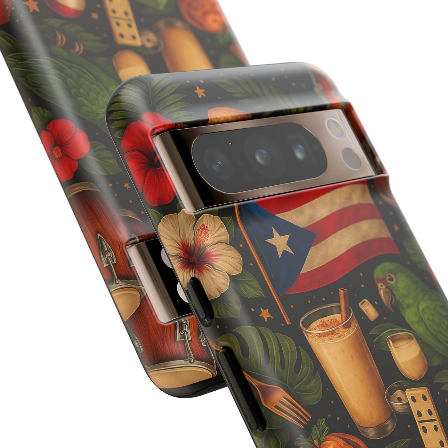 Puerto Rican Culture Phone Case | Boricua Icons Caribbean Aesthetic Tough Protective Case