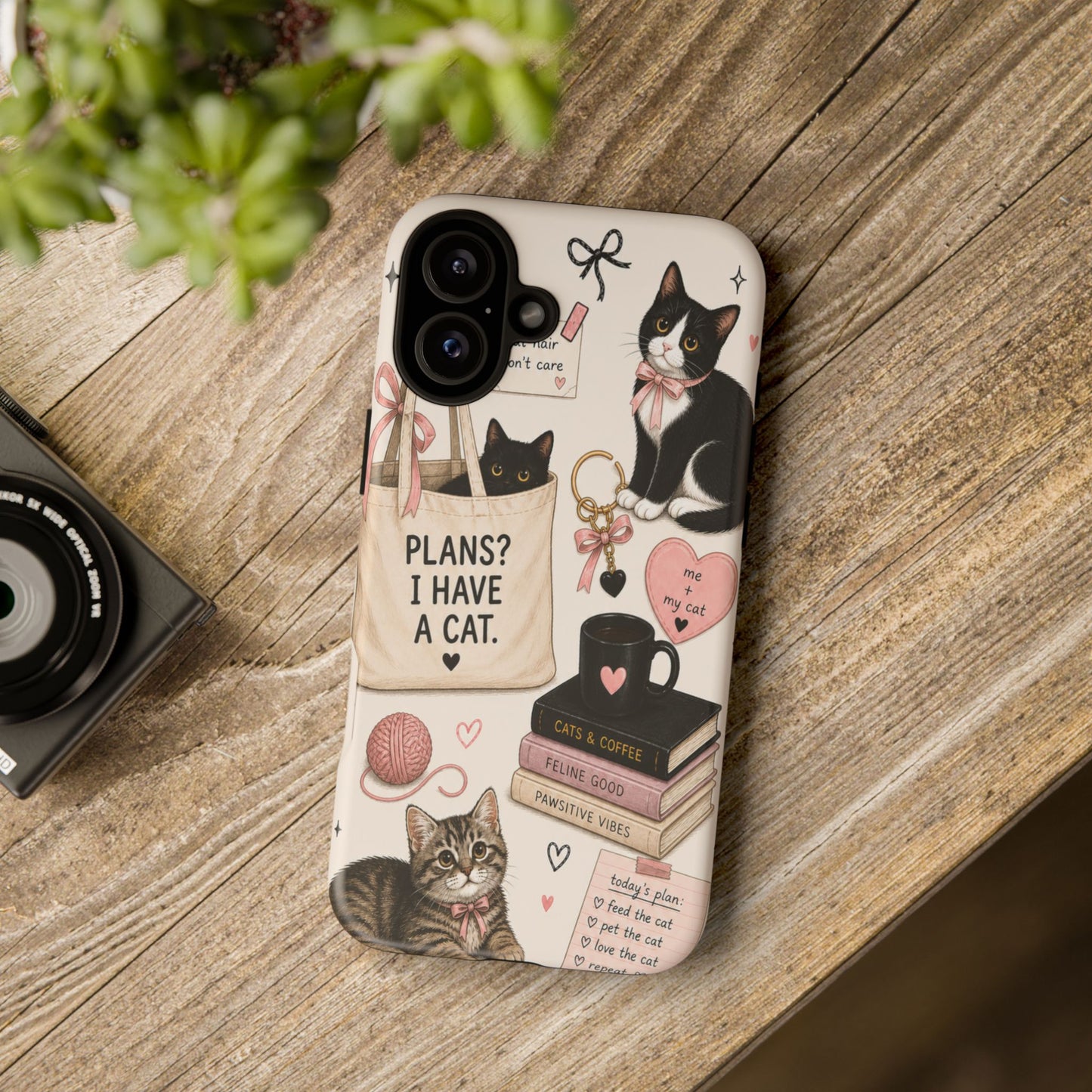 Cat Lover Phone Case | Plans? I Have A Cat Cute Aesthetic Cover