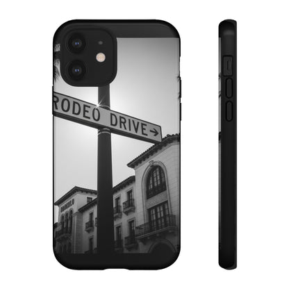 Rodeo Drive Phone Case | Los Angeles Aesthetic Black & White Photography | Luxury LA Street Tough Case for iPhone & Samsung