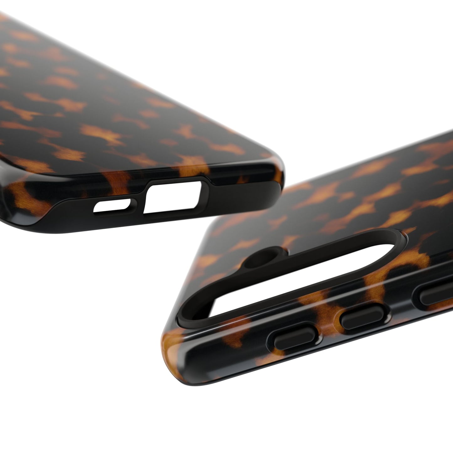 Tortoiseshell Phone Case – Brown Leopard Pattern Luxury Tough Protective Case