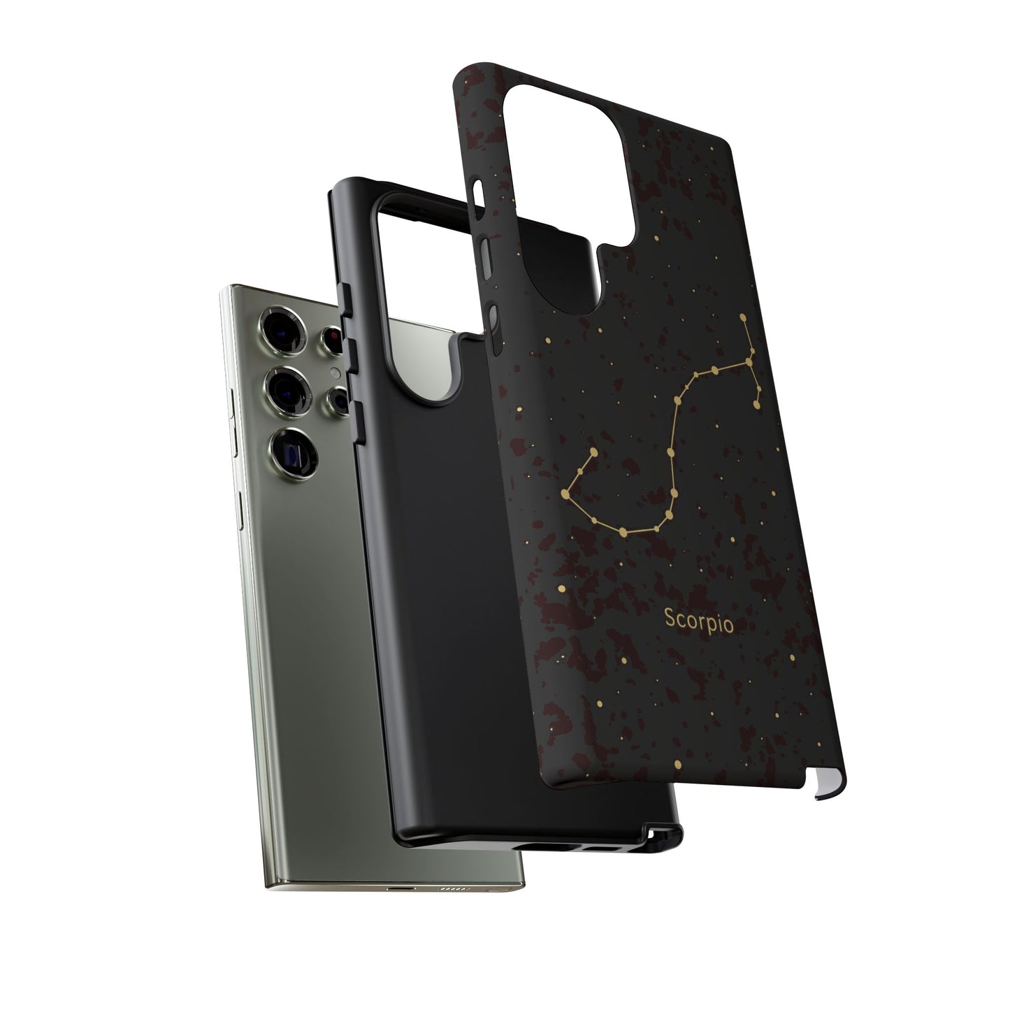 Scorpio Zodiac Constellation Phone Case – Luxe Gold Celestial Cover