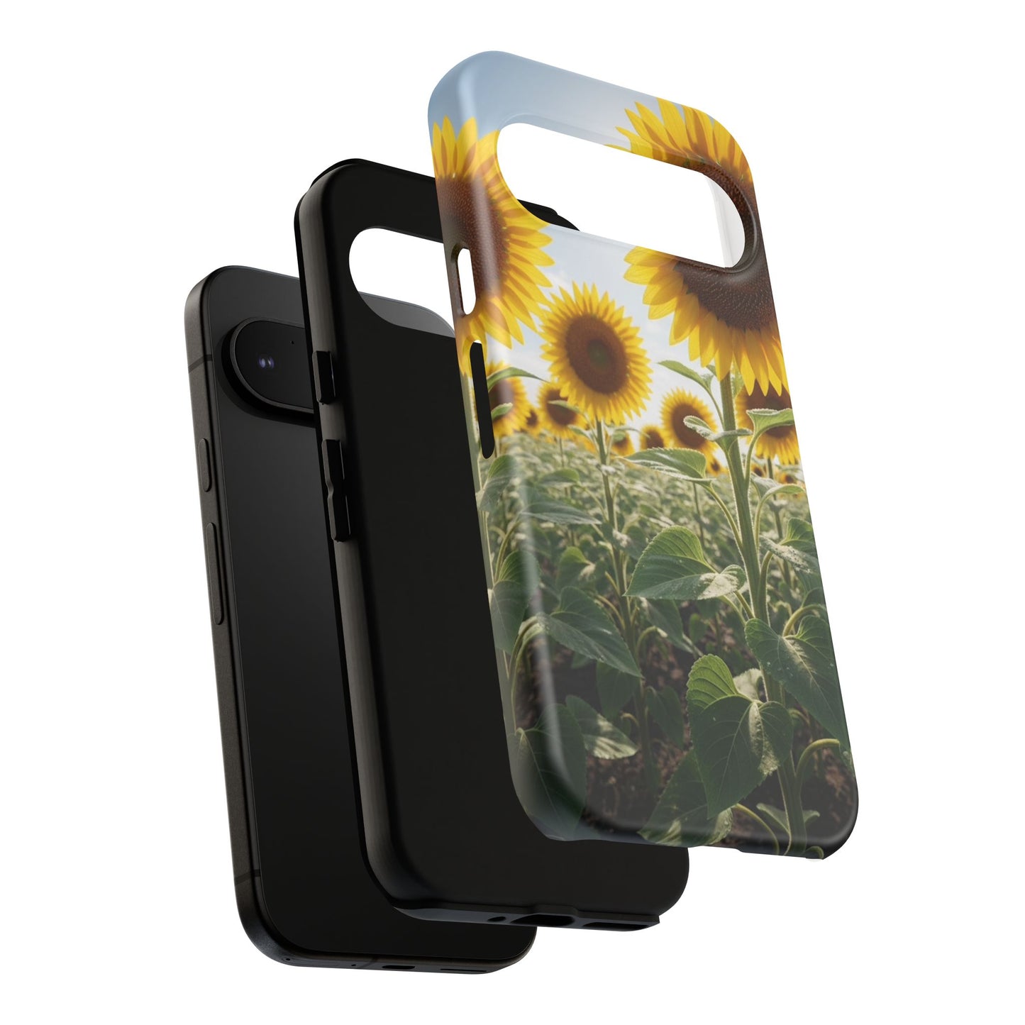 Sunflower Field Phone Case | Golden Hour Floral Aesthetic | Bright Summer Tough Case