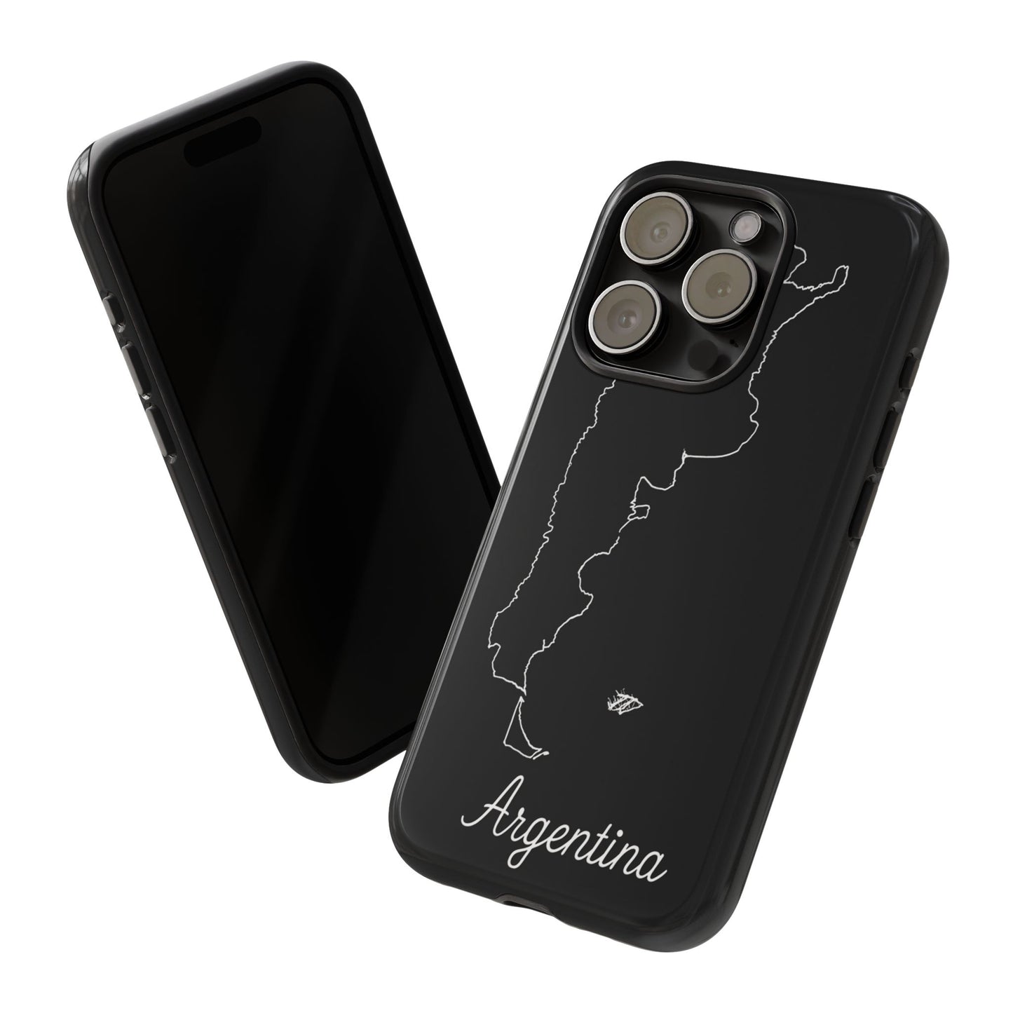 Argentina Outline Phone Case – Minimal Country Map Tough Case (iPhone, Samsung, Pixel)