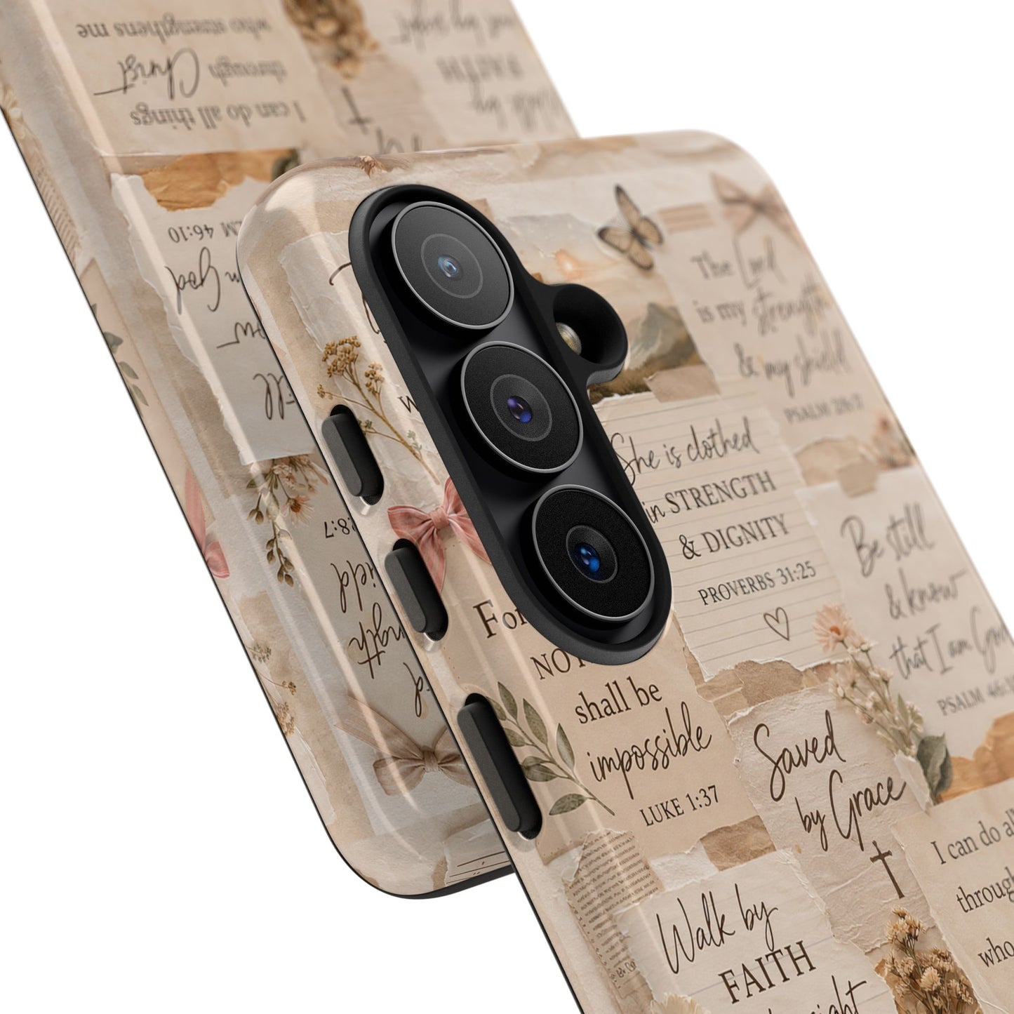 Christian Bible Verse Phone Case | Faith Scripture Aesthetic Floral Christian Case