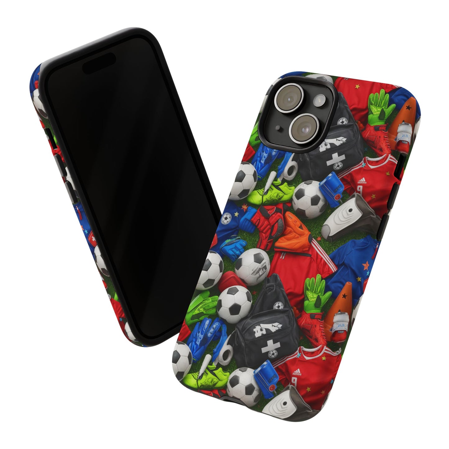 Soccer Ball Pattern Phone Case – Sports Fan Tough Protective Game Day Case