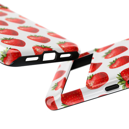 Cute Strawberry Phone Case – Aesthetic Fruit Pattern Protective Cover for Iphone, Samsung Galaxy and Pixel