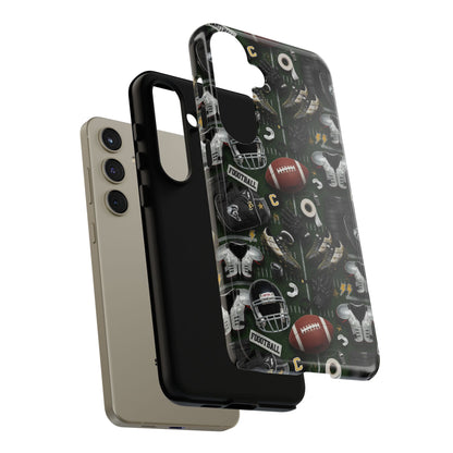 Football Pattern Phone Case – Sports Fan Tough Protective Game Day Case
