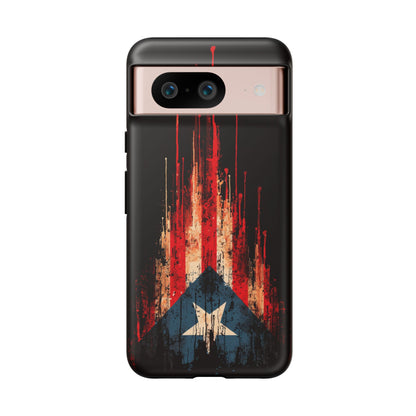Puerto Rico Flag Phone Case | Distressed Puerto Rican Flag Tough Case | Boricua Pride Protective iPhone Samsung Cover