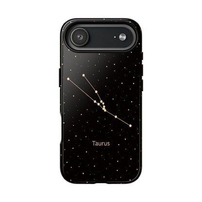Taurus Zodiac Constellation Phone Case – Luxe Gold Celestial Cover