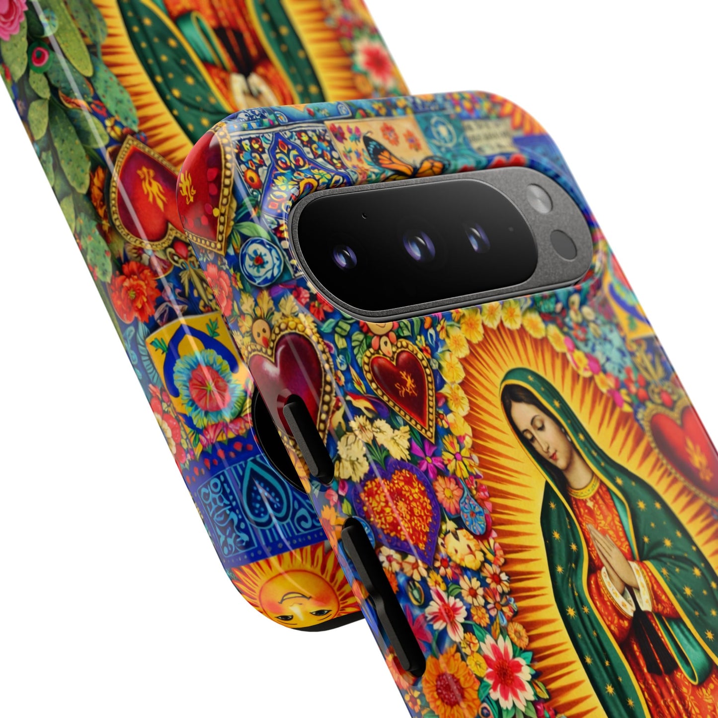 Virgin Mary Guadalupe Phone Case Mexican Folk Art Tough Cover iPhone Samsung