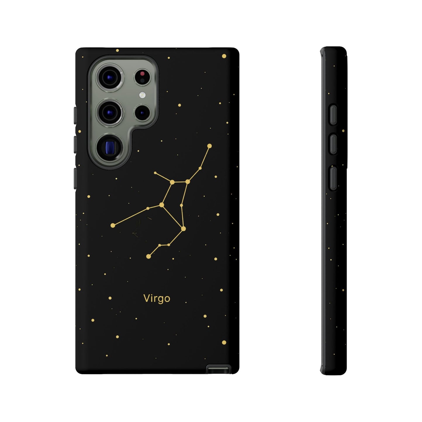 Virgo Zodiac Constellation Phone Case – Luxe Gold Celestial Cover