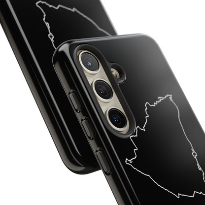 Nicaragua Outline Phone Case – Minimal Country Map Tough Case (iPhone, Samsung, Pixel)