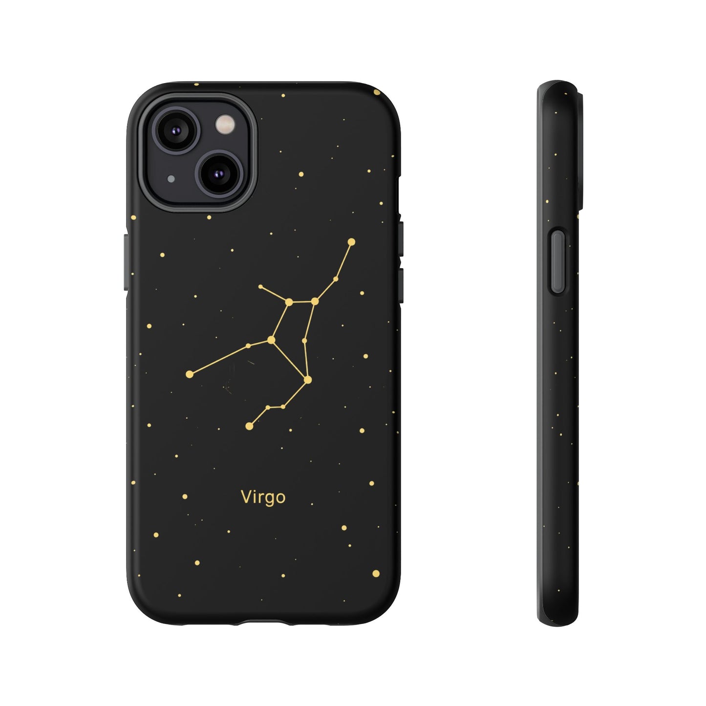 Virgo Zodiac Constellation Phone Case – Luxe Gold Celestial Cover