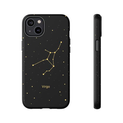 Virgo Zodiac Constellation Phone Case – Luxe Gold Celestial Cover