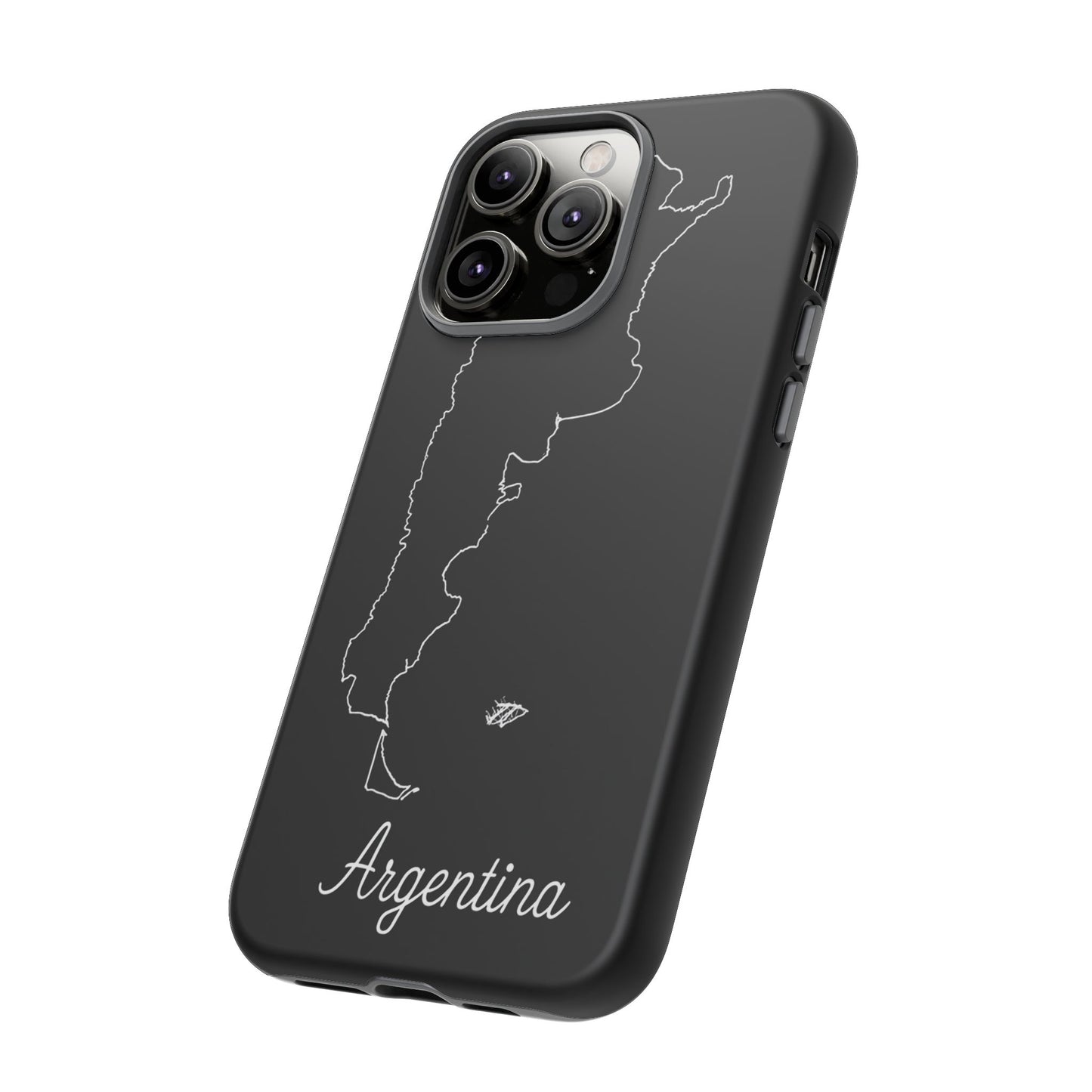 Argentina Outline Phone Case – Minimal Country Map Tough Case (iPhone, Samsung, Pixel)