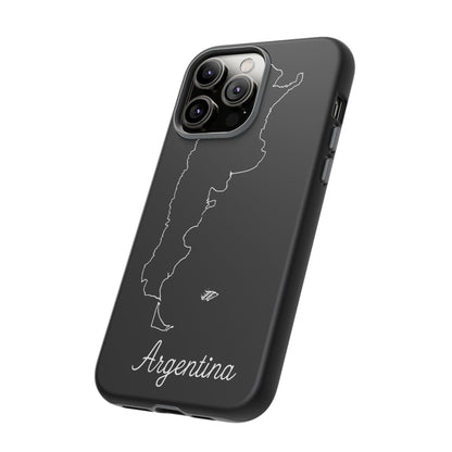 Argentina Outline Phone Case – Minimal Country Map Tough Case (iPhone, Samsung, Pixel)