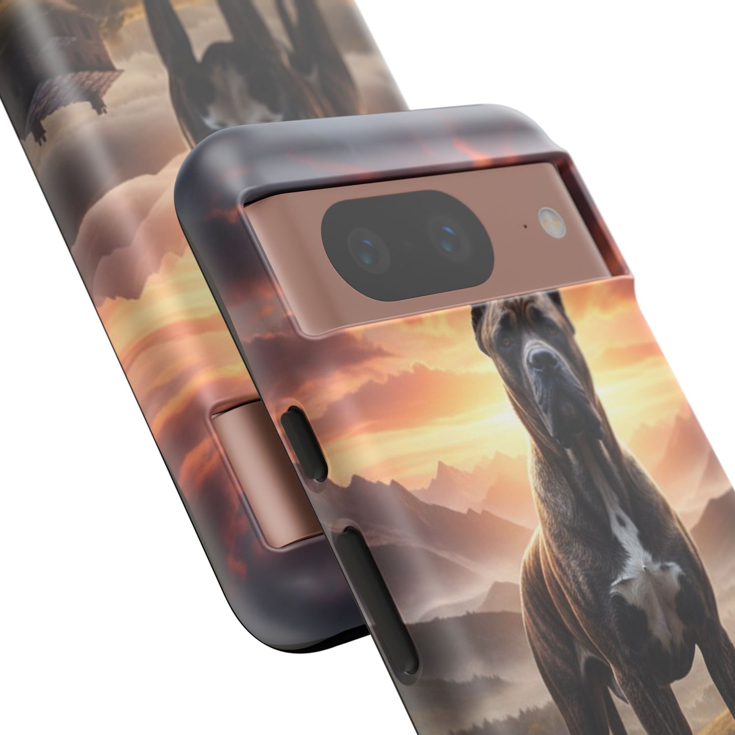 Cane Corso Phone Case – Guard Dog Sunset Tough Case (iPhone, Samsung, Pixel) | Dog Lover Gift