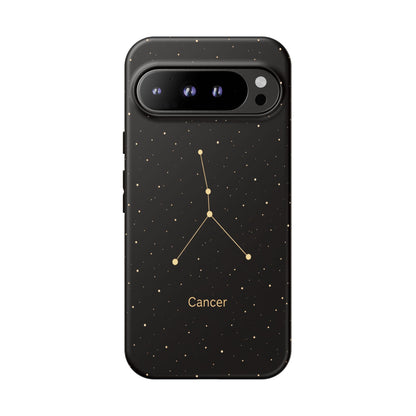 Cancer Zodiac Constellation Phone Case – Luxe Gold Celestial Cover