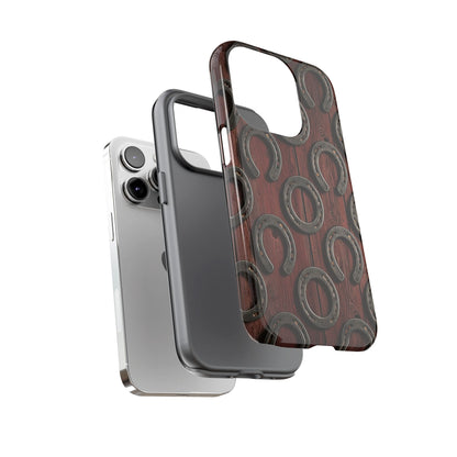 Rustic Horseshoe Western Phone Case – Cowboy Country Ranch Tough Case