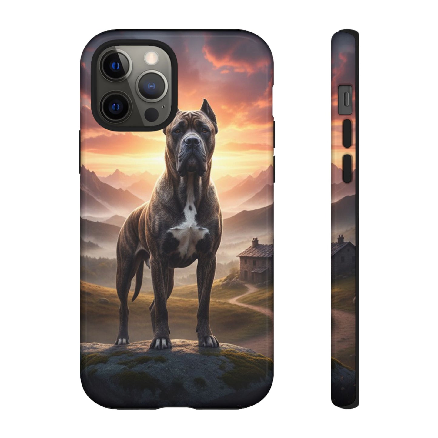 Cane Corso Phone Case – Guard Dog Sunset Tough Case (iPhone, Samsung, Pixel) | Dog Lover Gift