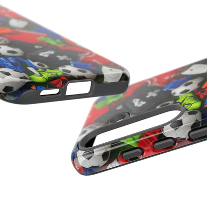 Soccer Ball Pattern Phone Case – Sports Fan Tough Protective Game Day Case