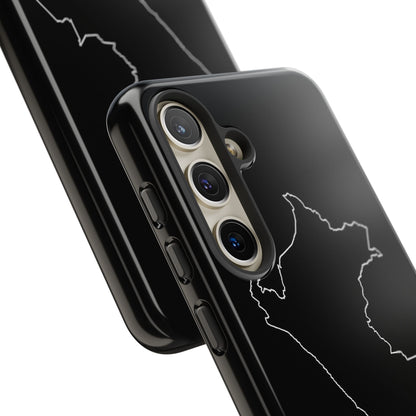 Peru Outline Phone Case – Minimal Country Map Tough Case (iPhone, Samsung, Pixel)