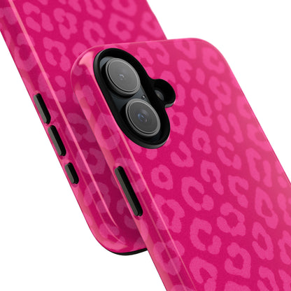Hot Pink Leopard Print Phone Case – Bold Coquette Leopard Tough Case