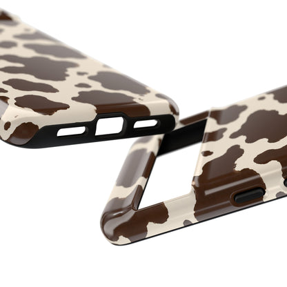 Western Cow Print Tough Phone Case for iPhone Samsung Galaxy Pixel