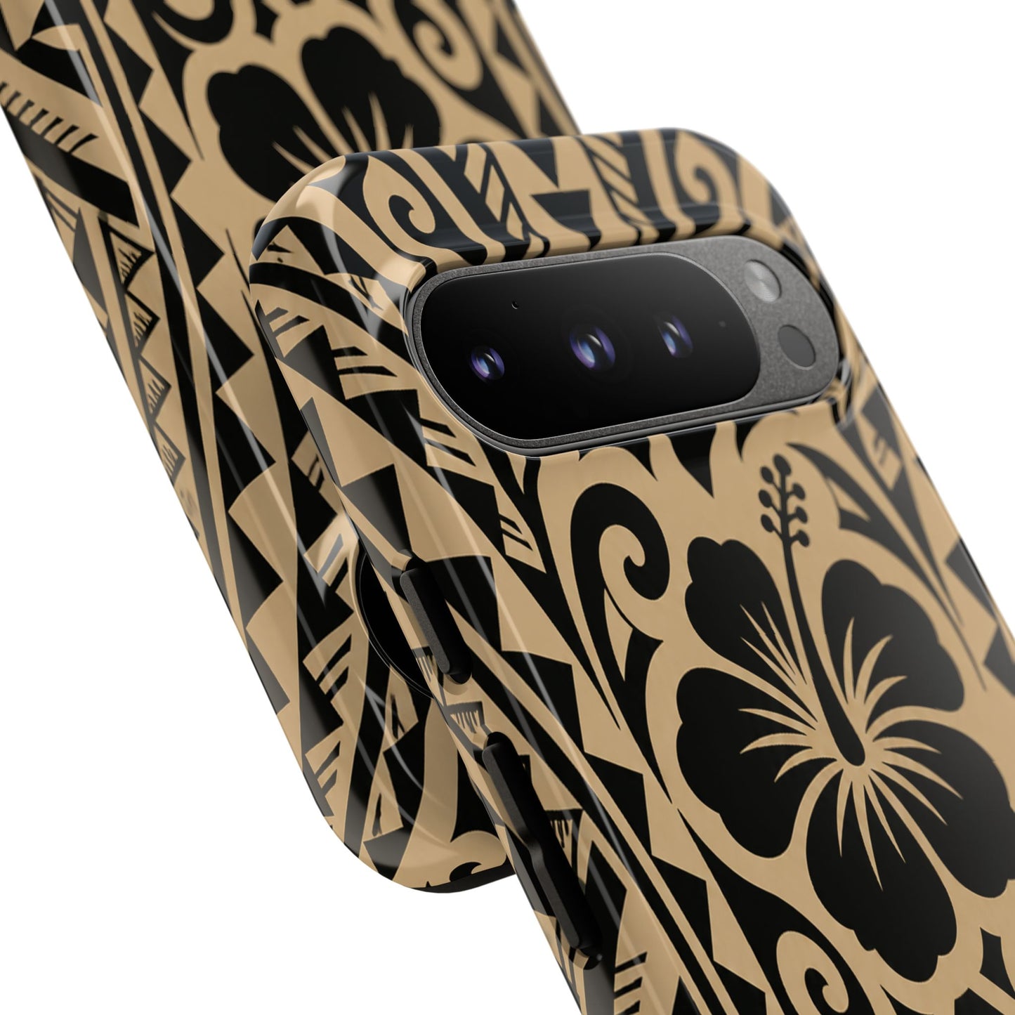 Polynesian Tribal Hawaiin Hibiscus Phone Case for iPhone Samsung Galaxy