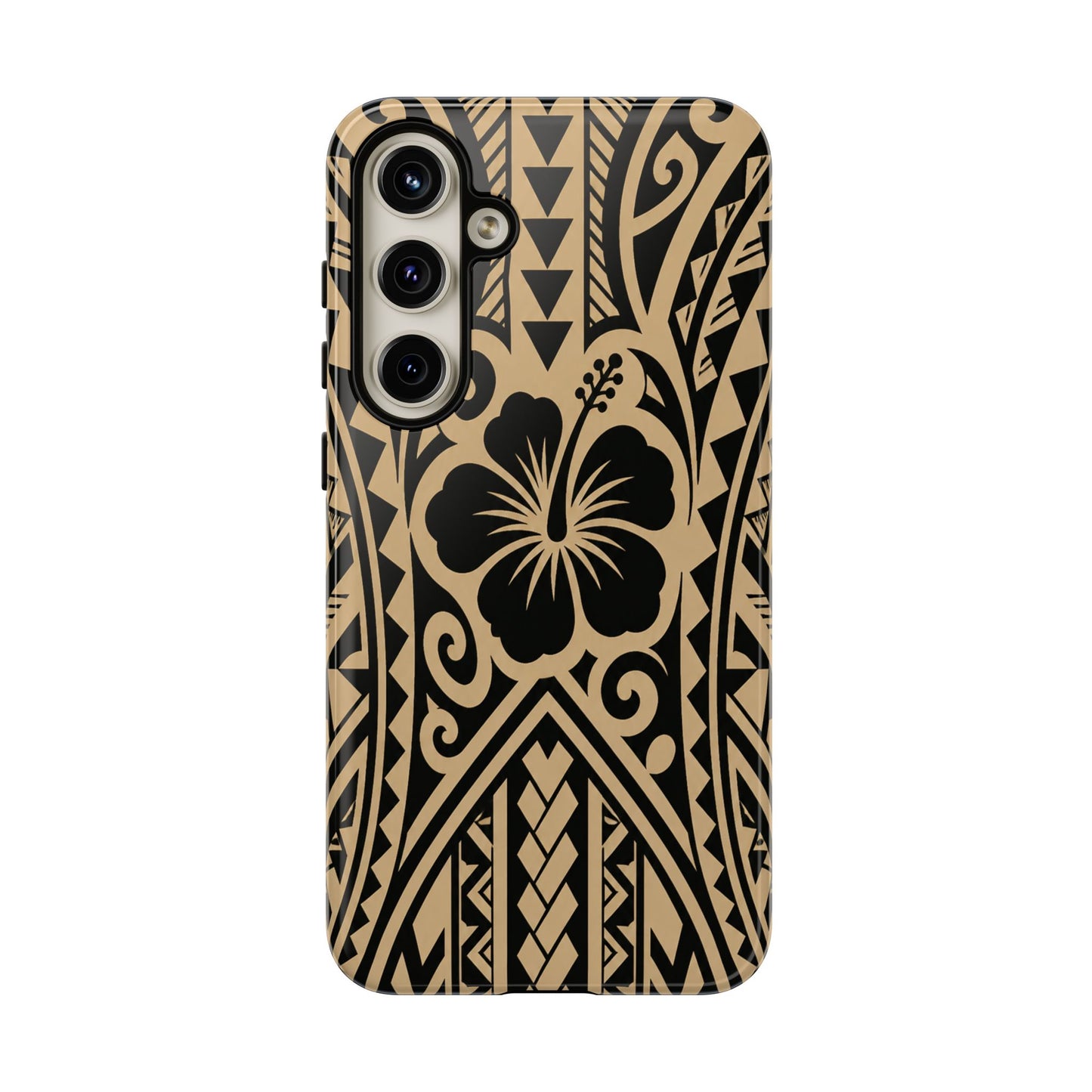 Polynesian Tribal Hawaiin Hibiscus Phone Case for iPhone Samsung Galaxy