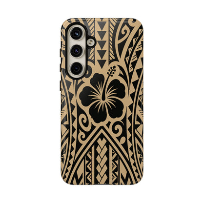 Polynesian Tribal Hawaiin Hibiscus Phone Case for iPhone Samsung Galaxy