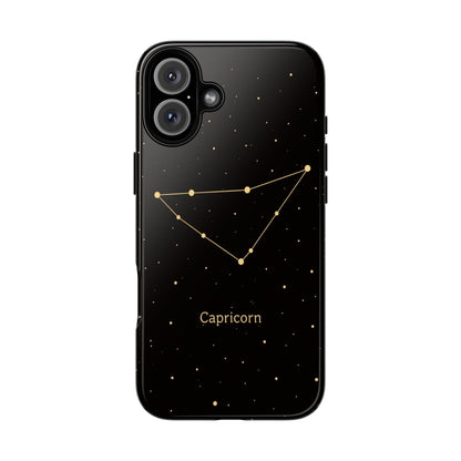 Capricorn Zodiac Constellation Phone Case – Luxe Gold Celestial Cover