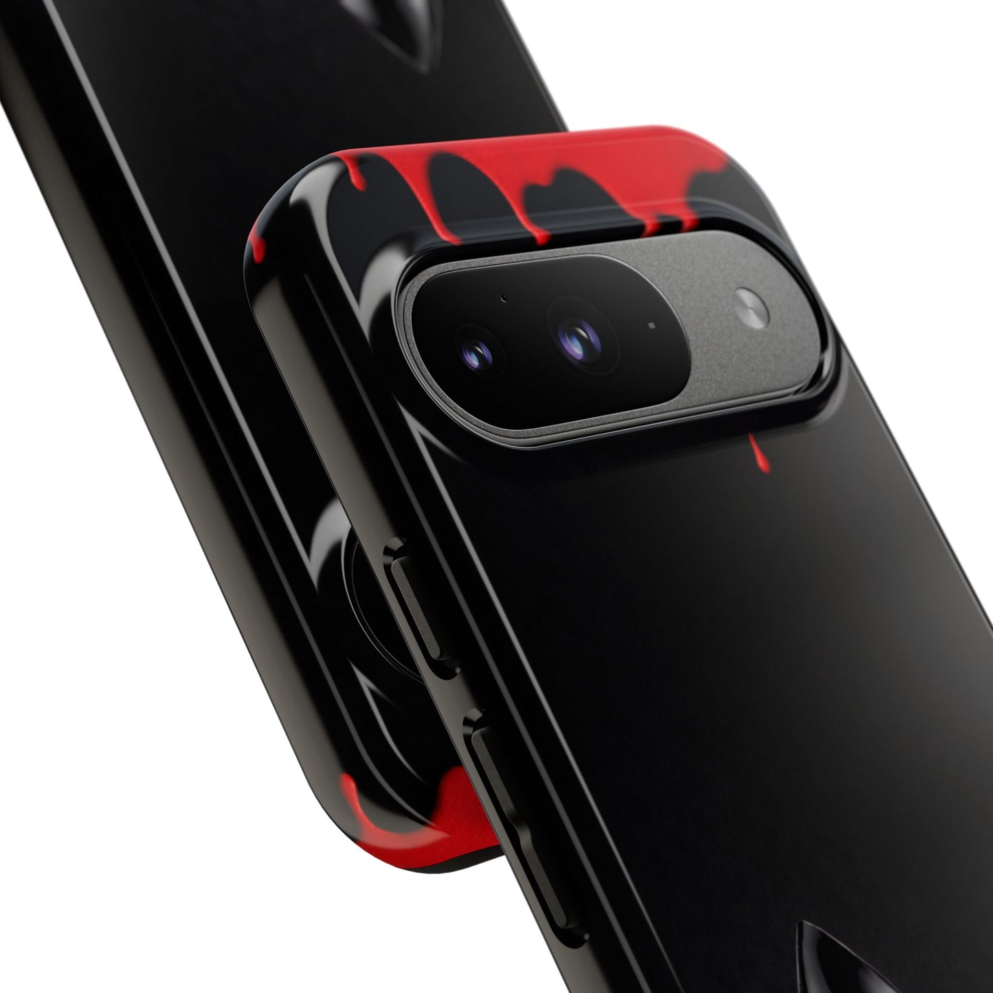 Dark Feminine Red Drip Phone Case – Gothic Glam Tough Cover