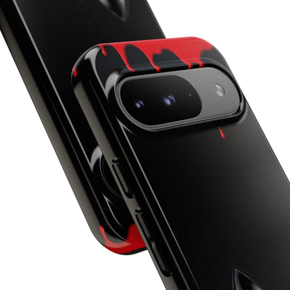 Dark Feminine Red Drip Phone Case – Gothic Glam Tough Cover