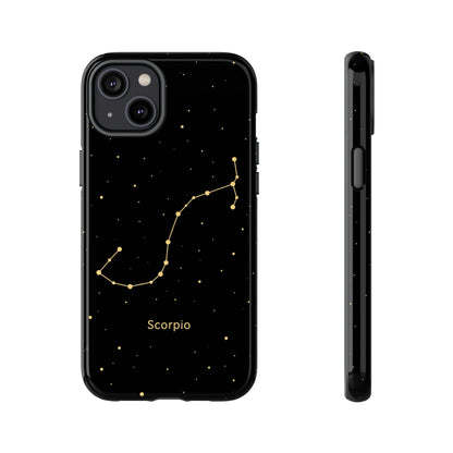 Scorpio Zodiac Constellation Phone Case – Luxe Gold Celestial Cover