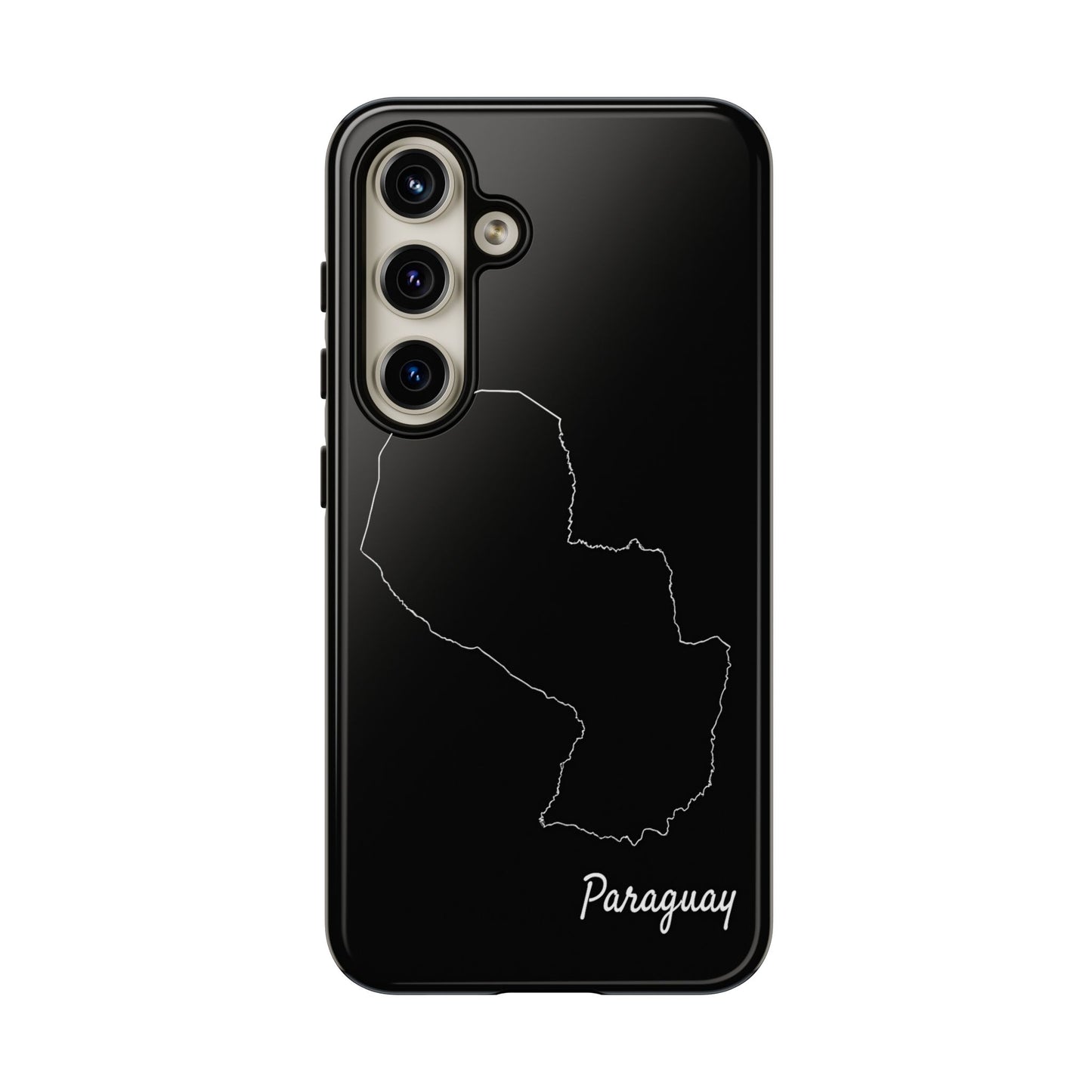 Paraguay Outline Phone Case – Minimal Country Map Tough Case (iPhone, Samsung, Pixel)